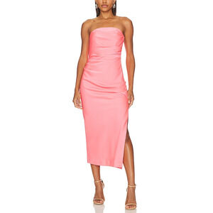 Misha 'Saoirse' Pink Satin Dress Size S